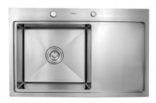 Мойка для кухни из нержавеющей стали 78х50 см. Hoffger HFG-7850S-L сатин левая