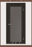 Межкомнатная дверь ТУРИН 501.2 ЭКО-шпон Венге, стекло - Бронза матовое