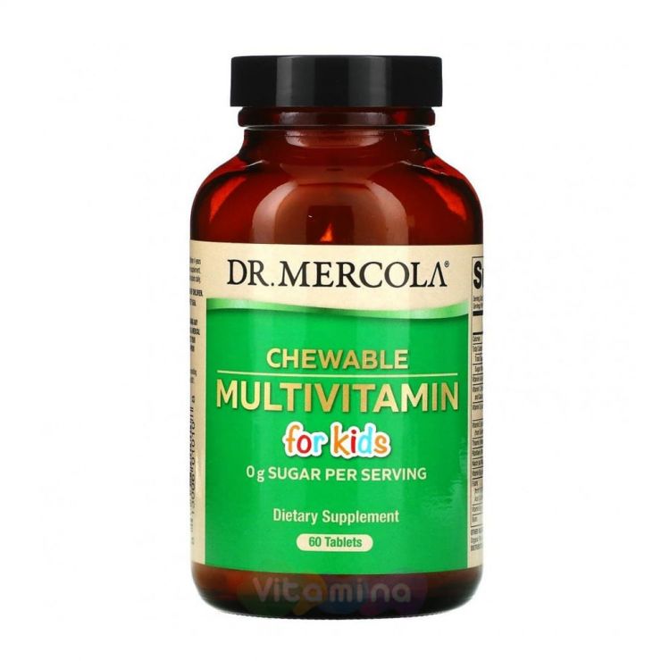 Dr. Mercola Жевательные мультивитамины для детей, 60 шт