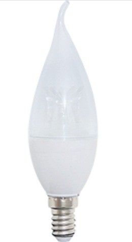 Светодиодная лампа Ecola свеча на ветру E14 8W 4000K 4K 130x37 прозр. с линзой Premium C4UV80ELC