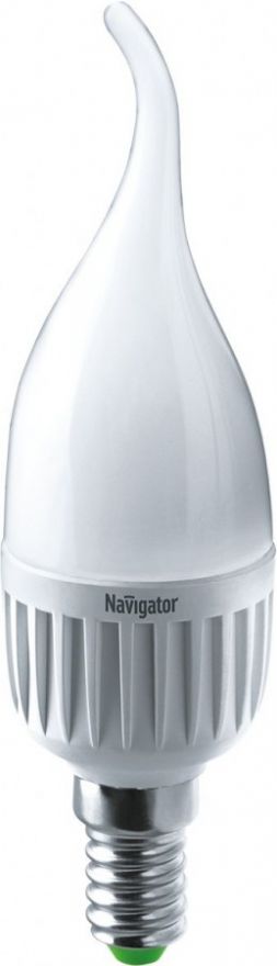 Светодиодная лампа Navigator Свеча на ветру FC37 Е14 7W(560Lm)4000 4К мат.37х130мм NLL-FC37-7-230-4K-E14 (10!)-FR 61027