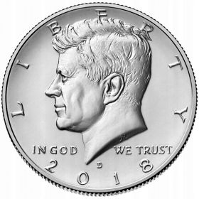 50 центов США 2018 год "Портрет Джона Кеннеди"