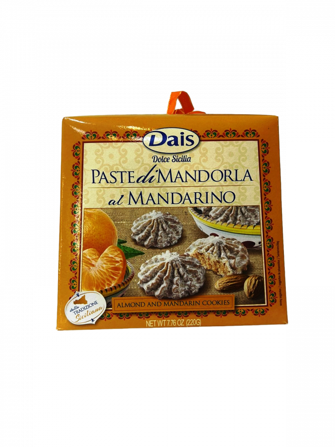 Миндальное печенье с мандарином Dolce Sicilia 220 г, Paste di mandorle Mandarino 220 g