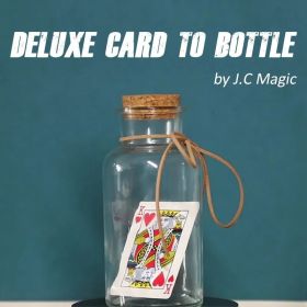 Deluxe Card to Bottle by L.C Magic BLUE (карта с синей рубашкой)