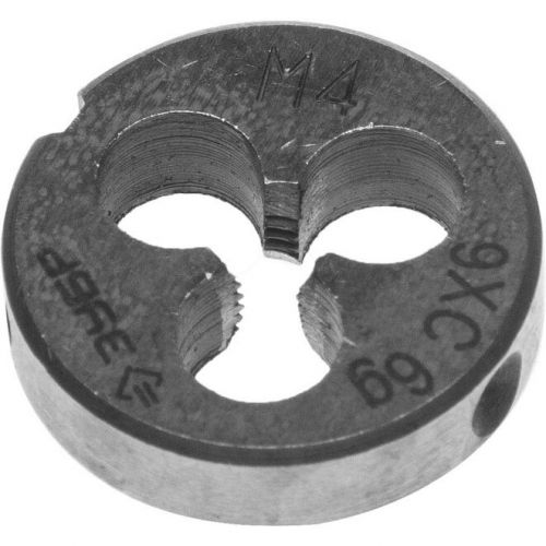 ЗУБР М4 x 0.7 мм, 9ХС, круглая ручная, плашка 4-28022-04-0.7