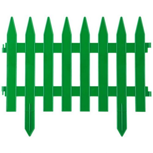 GRINDA 28х300 см, зеленый, забор декоративный КЛАССИКА 422201-G