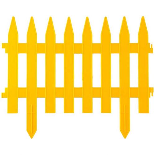 GRINDA 28х300 см, желтый, забор декоративный КЛАССИКА 422201-Y