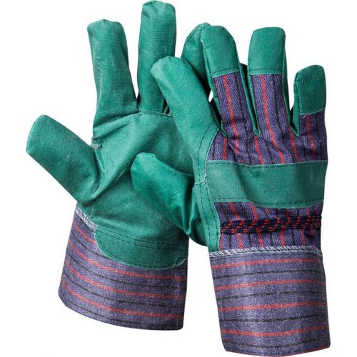 STAYER XL, зеленые, искусственная кожа, перчатки рабочие 1132-XL Master