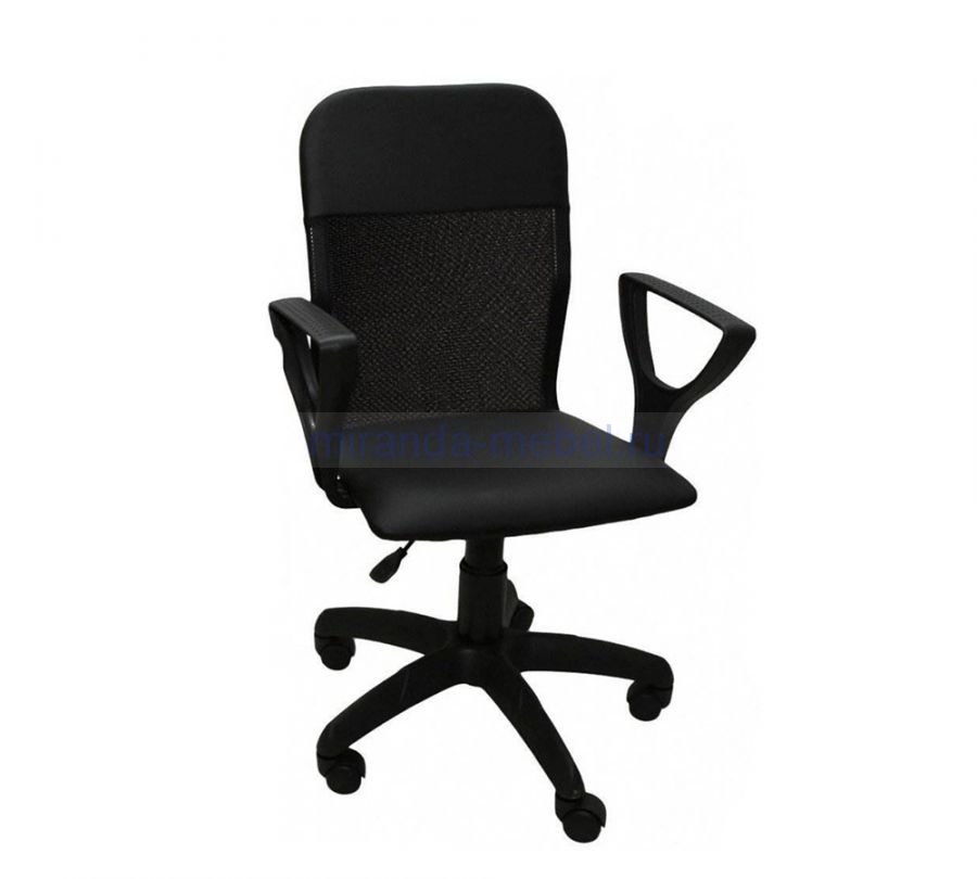 Кресло компьютерное "Элегия" М1 сетка черная, пластик чёрный, , шт