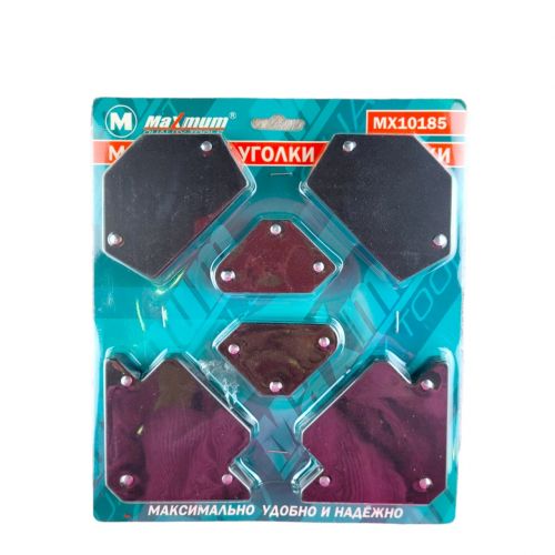 Магнитные уголки для сварки, 6 шт., 6033, "MAXIMUM" MX 10185 (2474)