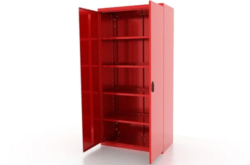 Шкаф металлический для инструмента двухсекционный, красный FERRUM 03.3004-3000