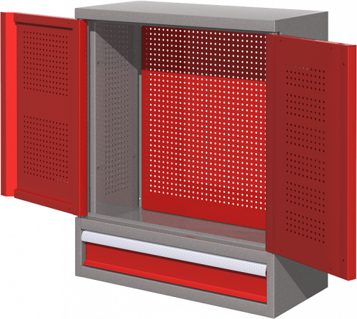 Шкаф навесной для инструмента, красный FERRUM 03.001M-3000