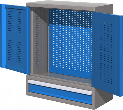Шкаф навесной для инструмента, синий FERRUM 03.001M-5015
