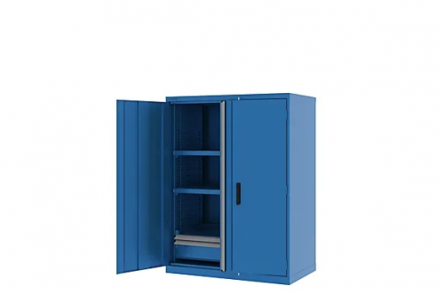 Шкаф металлический для инструмента двухсекционный, Titan, синий FERRUM 43.1102-5015
