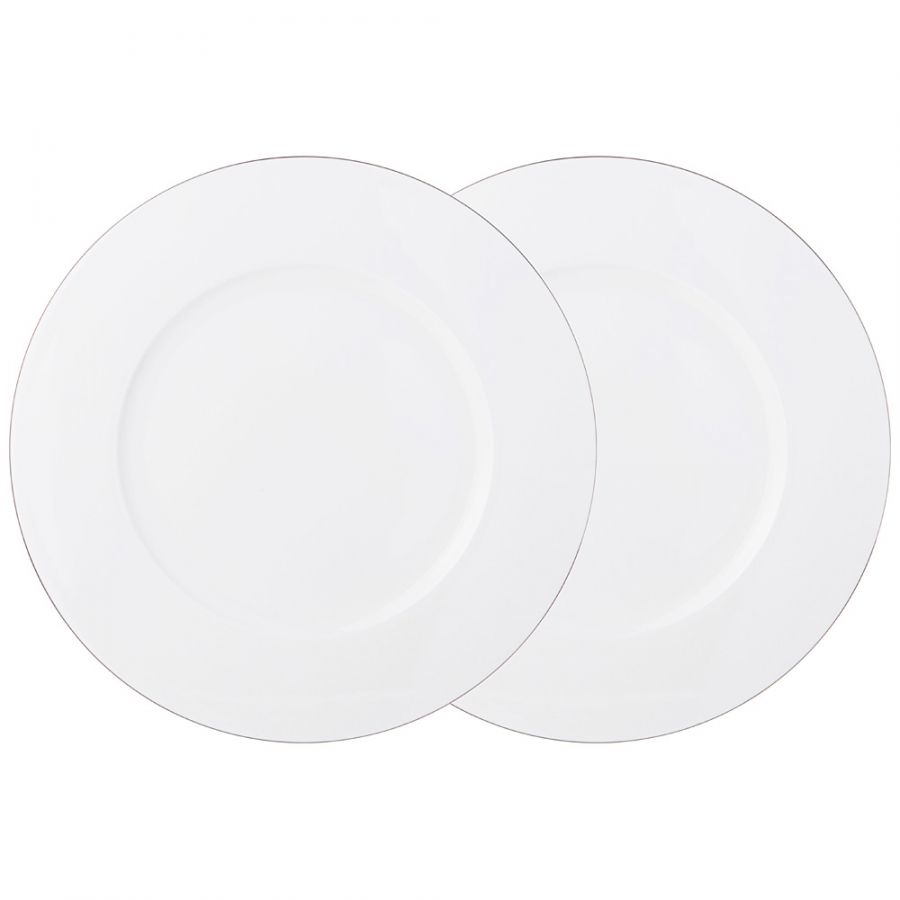 Набор тарелок обеденных "Кристал'' платинум 2 шт. 26.7 см