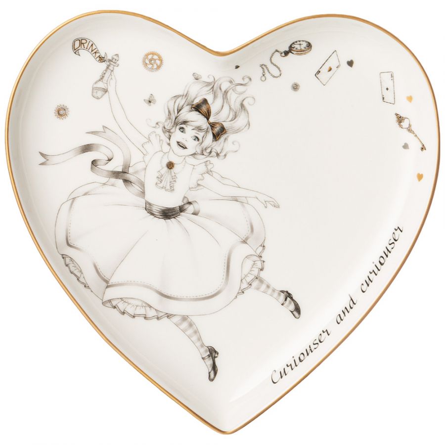 Тарелка "Wonderland" сердце 15x2 см