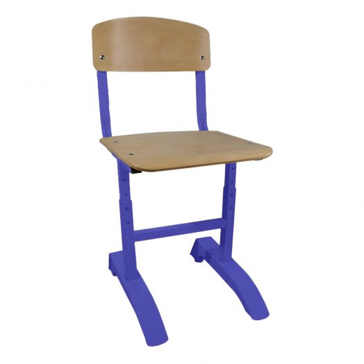 Магнат стул ученический регулируемый (Синий Металлокаркас)