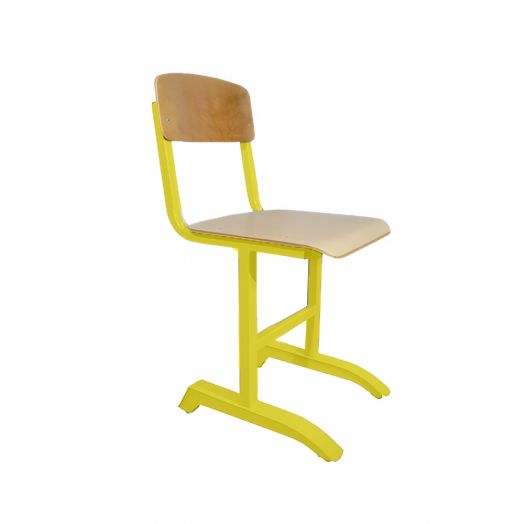 Магнат стул ученический нерегулируемый (Жёлтый Металлокаркас)