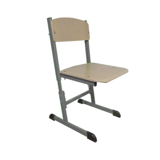 GREEN стул ученический регулируемый (Серый металлокаркас)