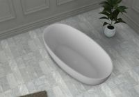 Отдельностоящая ванна из искусственного камня ABBER Stein AS9641-1.7 белая матовая 170х78 схема 6