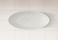 Отдельностоящая ванна из искусственного камня ABBER Stein AS9625-1.6 белая матовая 160х75 схема 5