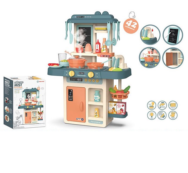 Кухня игровая детская Home Kitchen с водой, паром, светом и звуком (889-167)