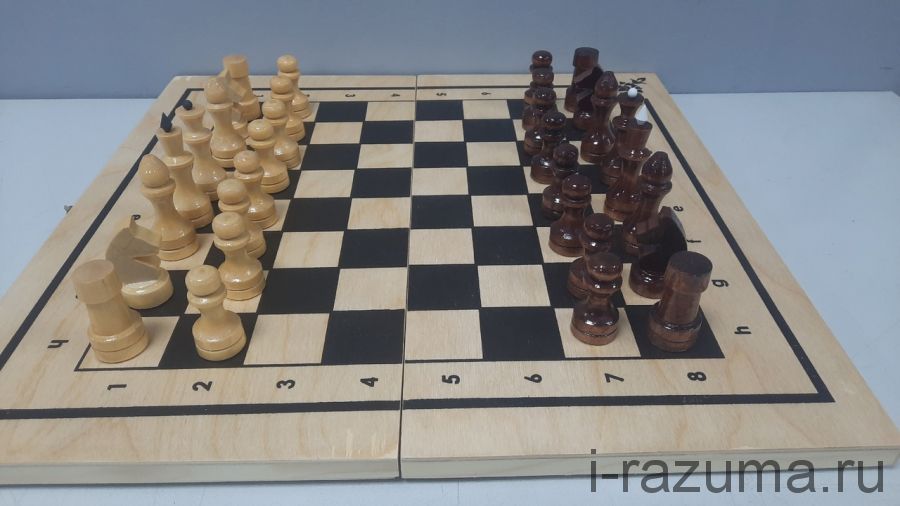 Шахматы 3 в 1деревянные 40х40 См