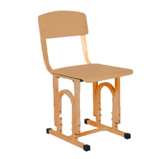 АРХИМЕД стул ученический регулируемый (Оранжевый металлокаркас)
