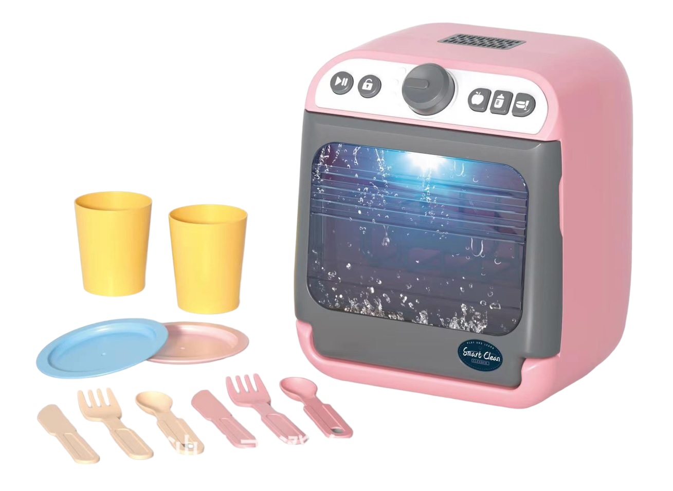Детская посудомоечная машина с холодным паром и набором посуды (LD886)