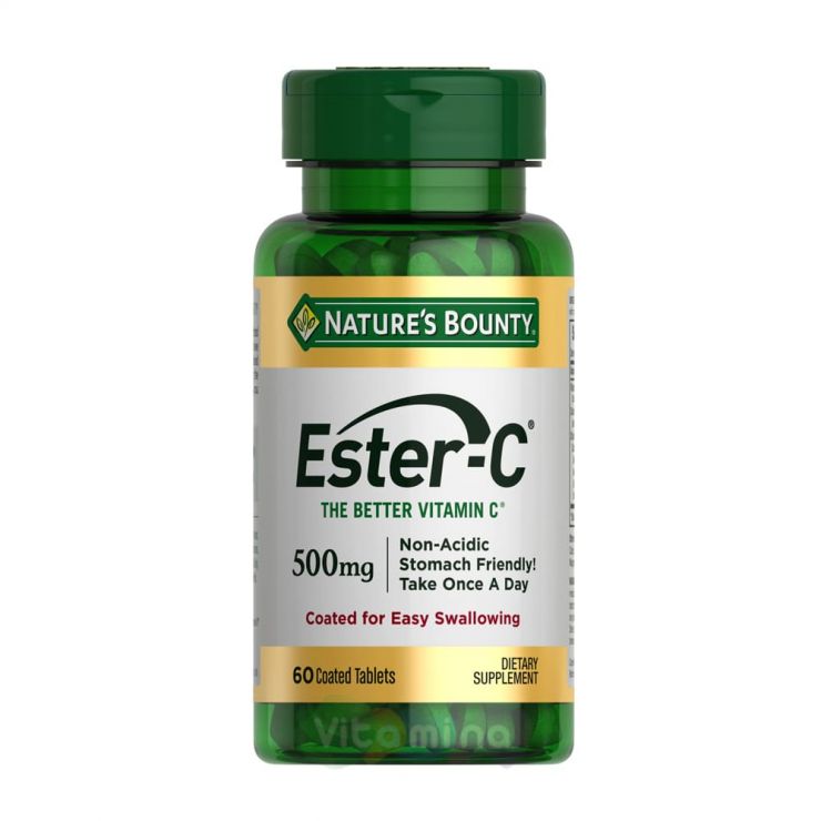 Нэйчес Баунти Ester-C (Эстер-Си) 500 мг, 60 капс