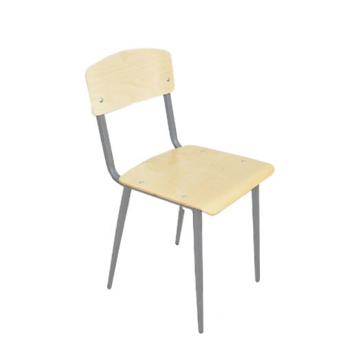 АХИЛЛЕС стул ученический на конусных опорах (Серый металлокаркас)