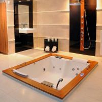 Гидромассажная ванна Jacuzzi Aura Plus Wood встраиваемая 180x150 схема 1