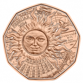 Високосный Год (Новогодняя монета) 5 евро Австрия 2024