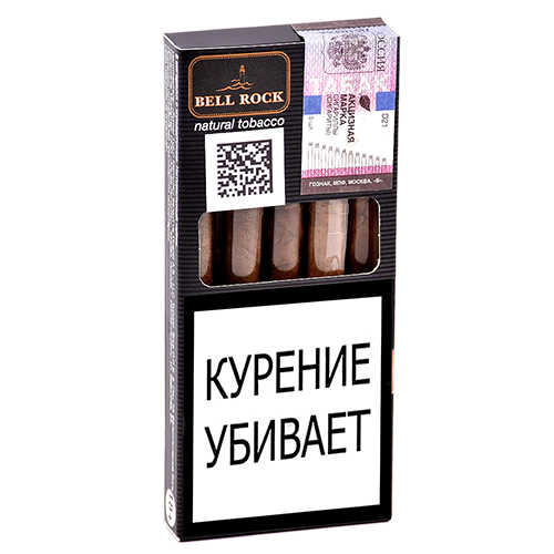 Турецкие сигариллы Bell Rock Tip - Natural Tobacco 5 шт.