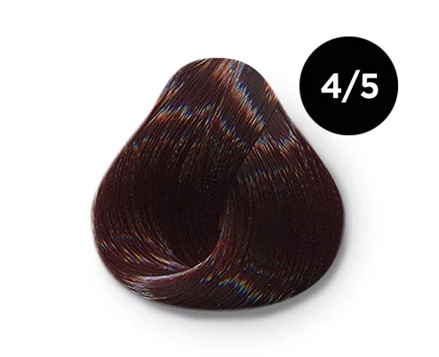 Перманентная крем-краска для волос OLLIN COLOR 4/5 шатен махагоновый