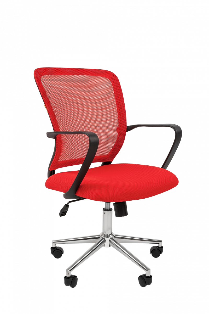 Кресло для персонала CHAIRMAN 698 CHROME (Красное)