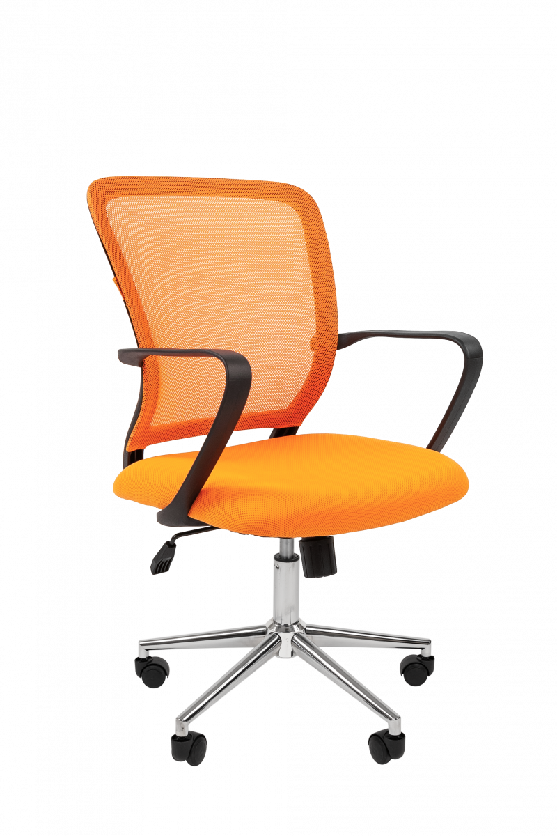 Кресло для персонала CHAIRMAN 698 CHROME (Оранжевое)