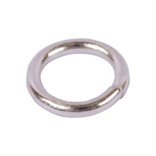 Кольцо Zlatka соединительное для бижутерии разъемное металл,  НИКЕЛЬ Разные диаметры (R-02)