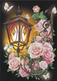 А3-К-913 Acorns Фонарь в розах набор для вышивки бисером купить в магазине Золотая Игла