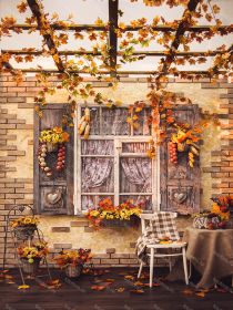 Фон стена "Autumn wall №2"