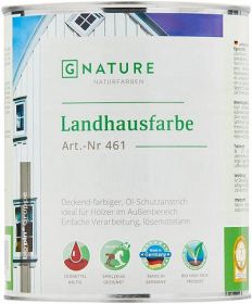 Краска Укрывная Gnature 461 Landhausfarbe 0.375л 6101 Серый для Защиты, Обновления Деревянных Фасадов.