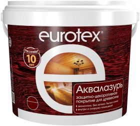 Антисептик Eurotex Аквалазурь 2.5кг Акриловый для Внутренних и Наружных Работ / Евротекс Аквалазурь