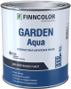 Эмаль Акриловая Finncolor Garden Aqua 0.9л Универсальная, Полуматовая для Внутренних Работ Без Запаха / Финнколор Гардн Аква
