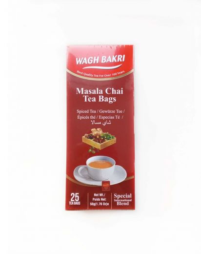 Чай черный со специями Масала Вагх Бакри | 25 пакетиков (50 г) | Wagh Bakri