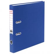 Папка-регистратор BRAUBERG с покрытием из ПВХ, 50 мм, синяя (удвоенный срок службы) 220888