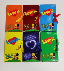 Love Is. Набор индивидуальных, дизайнерских коробочек для шоколадки Oz
