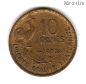 Франция 10 франков 1953 B