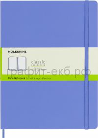 Книжка зап.Moleskine XLarge Classik нелинованная голубая гортензия QP092B42