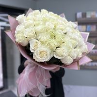 Роскошный букет из 51 розы (60см)