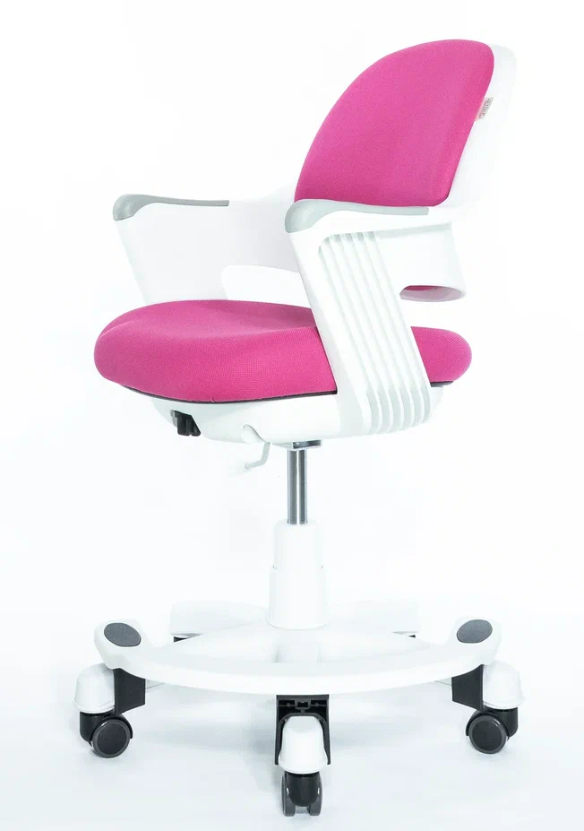 Детское эргономичное, растущее кресло «ROBO» (Розовое)